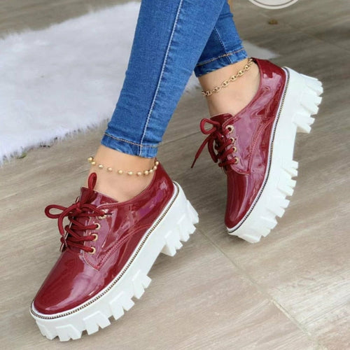 1 1/2” Heel Platform Oxford Shoes