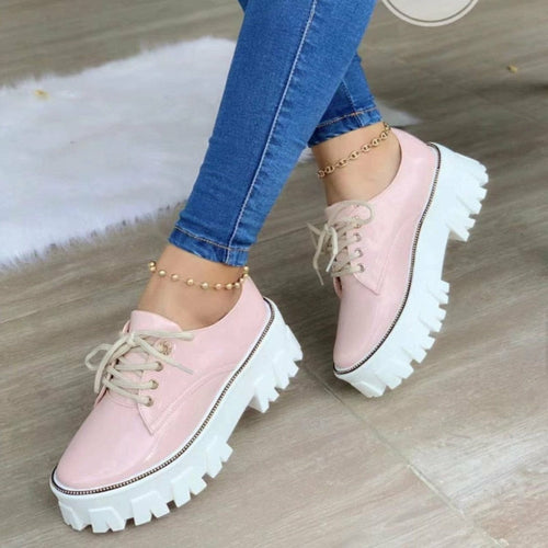 1 1/2” Heel Platform Oxford Shoes
