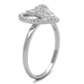 Double Heart Sterling Silver Ring