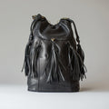 Deep Rippled Faux Leather Shoulder Bag